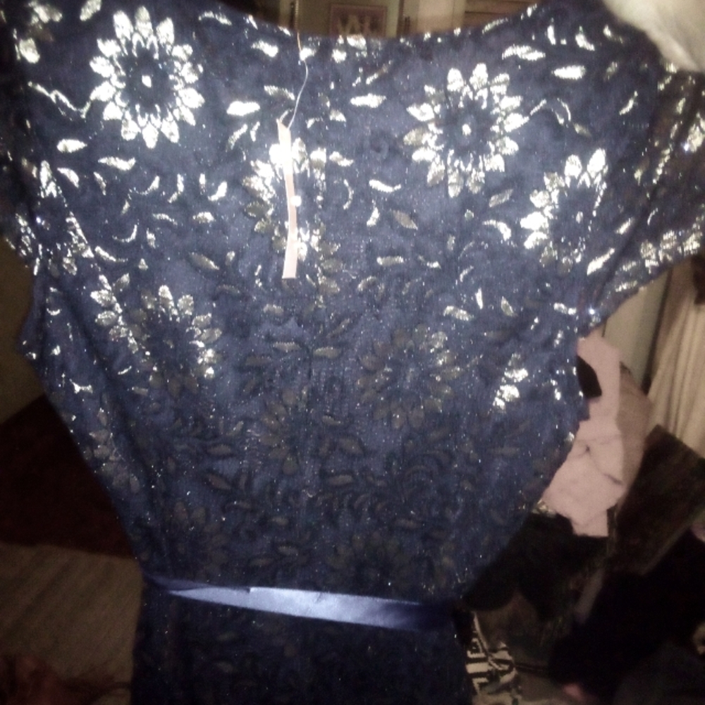 Candalite Black and Gold Cocktail/Party Dress.